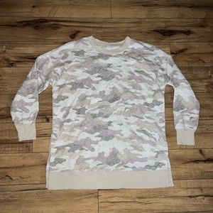 camo crewneck